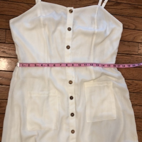 Naïf  Anthropologie white button front midi dress - Picture 6 of 12